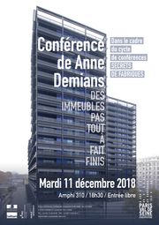 Affiche conférence Anne Demians architecte